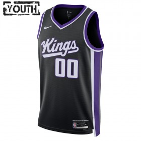 Dres Sacramento Kings Prilagođeni Nike 2023-24 Icon Edition Crno Swingman - Dječji